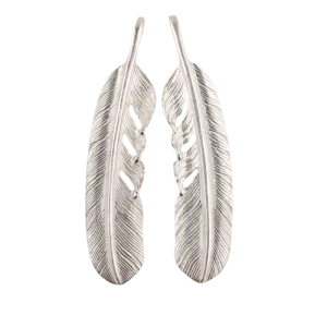 Tady King Silver Feather Pendant
