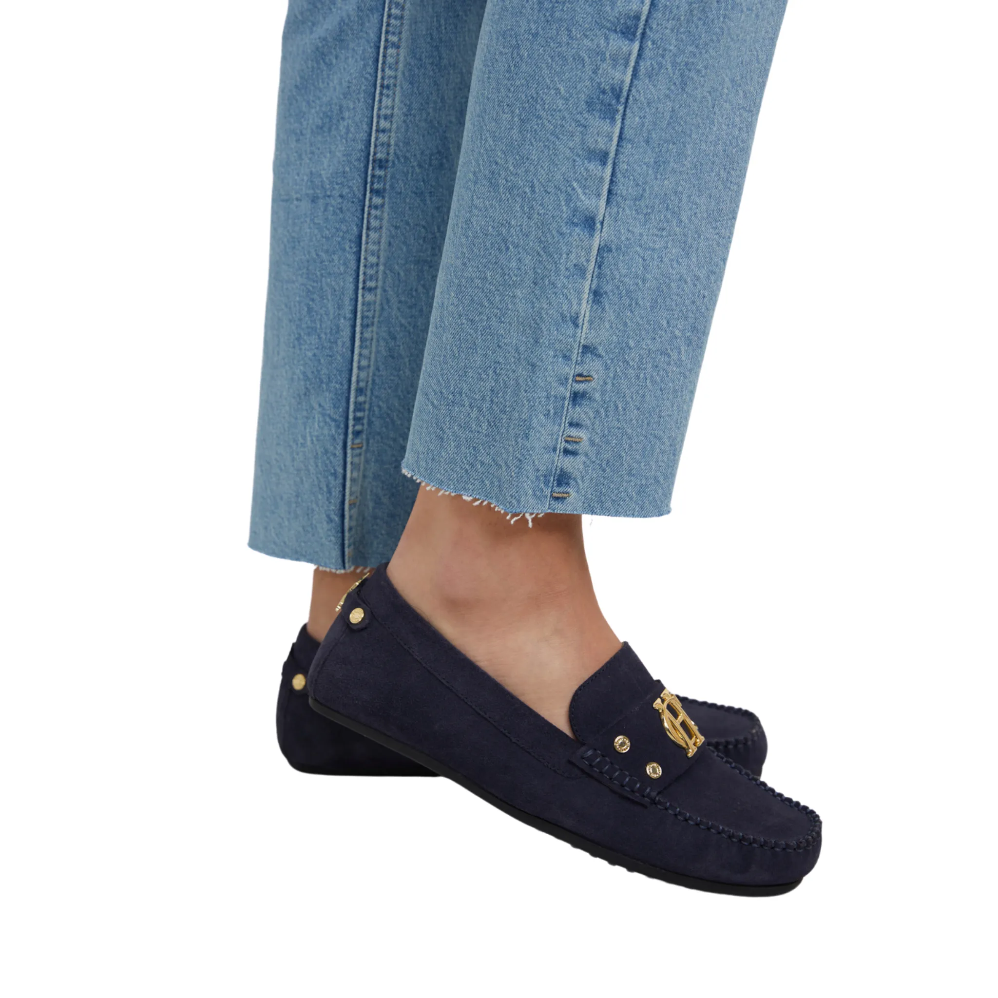 The Driving Loafer Ink Navy Suede