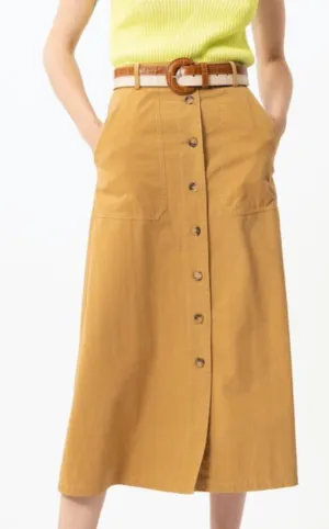 The Pinar Skirt in Beige, by Frnch