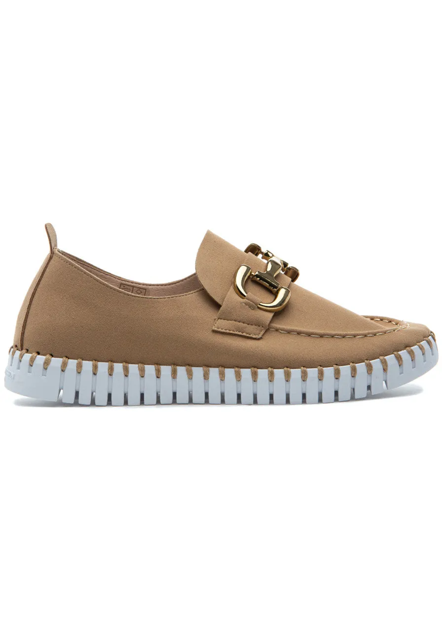 Tulip Slip-on Loafer - Latte