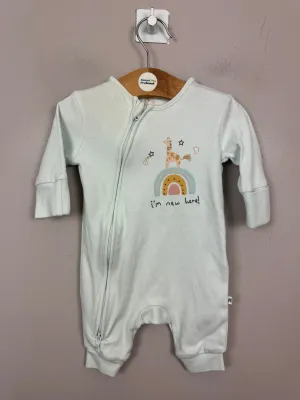 Upto 1m Next New Here Sleepsuit