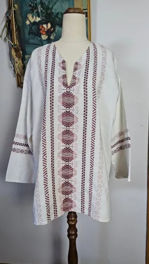 Vintage Mexican Embroidered Tunic | Unisex | Talla XL