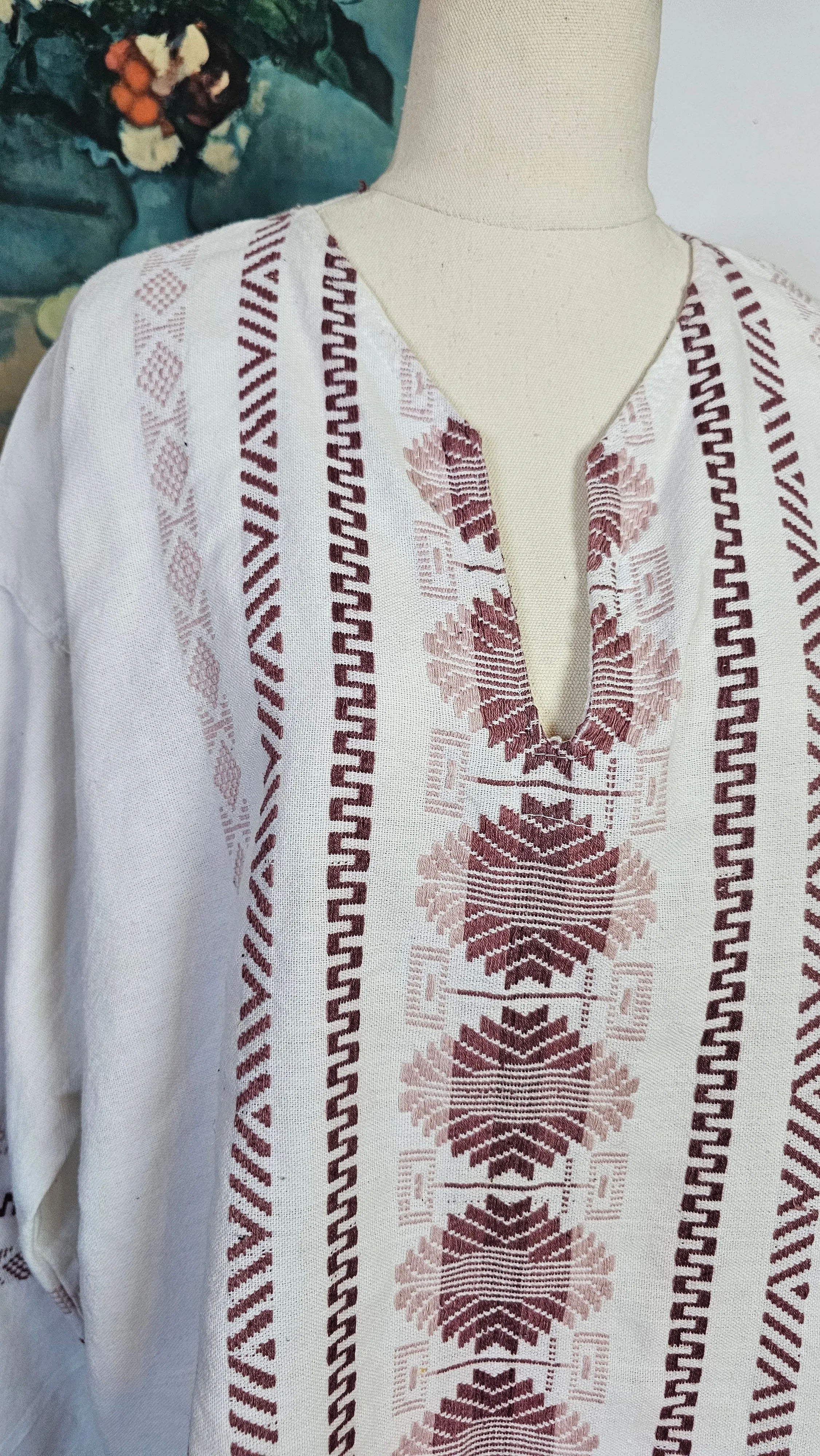 Vintage Mexican Embroidered Tunic | Unisex | Talla XL