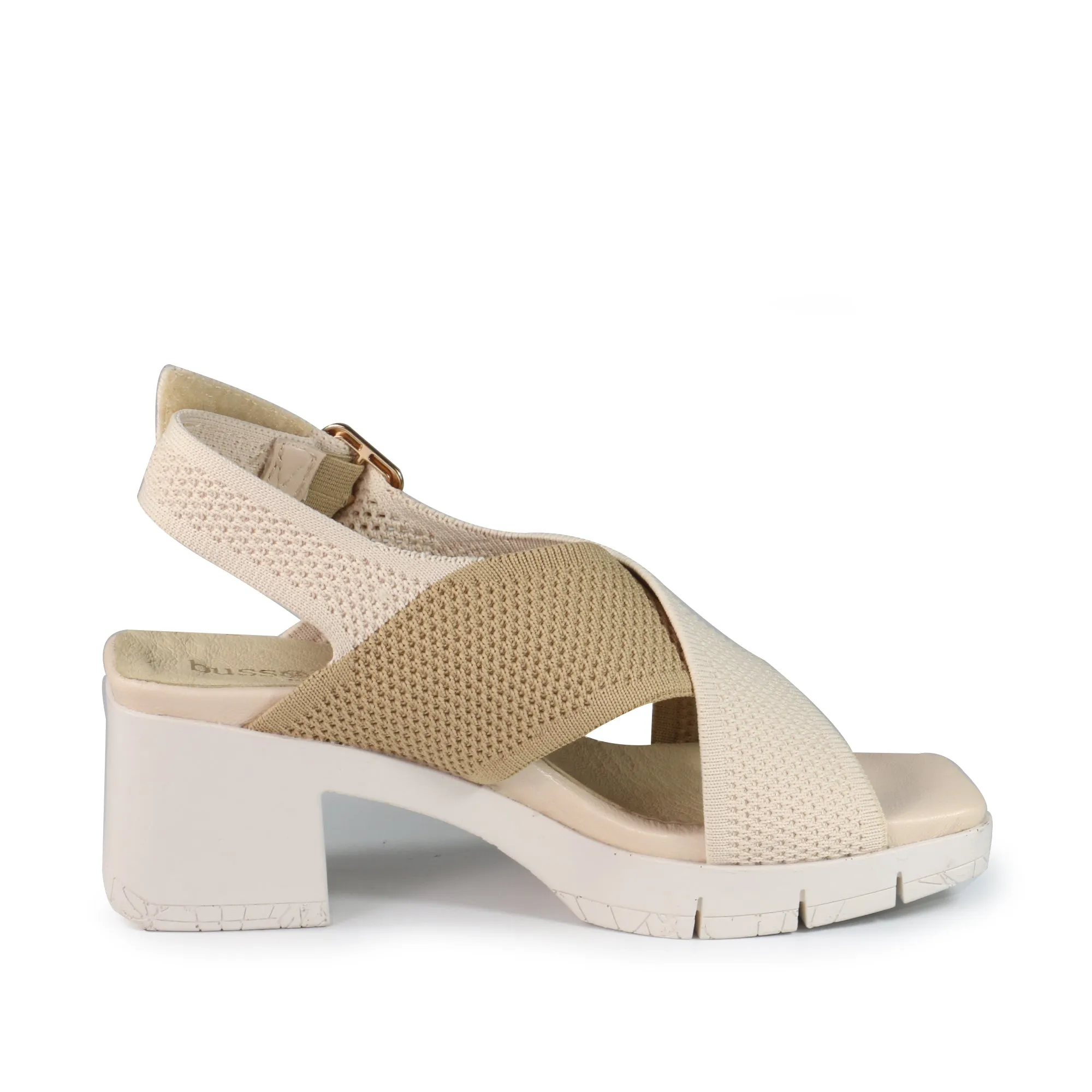 Volterra Flex Knit Heel Sandals (Café)