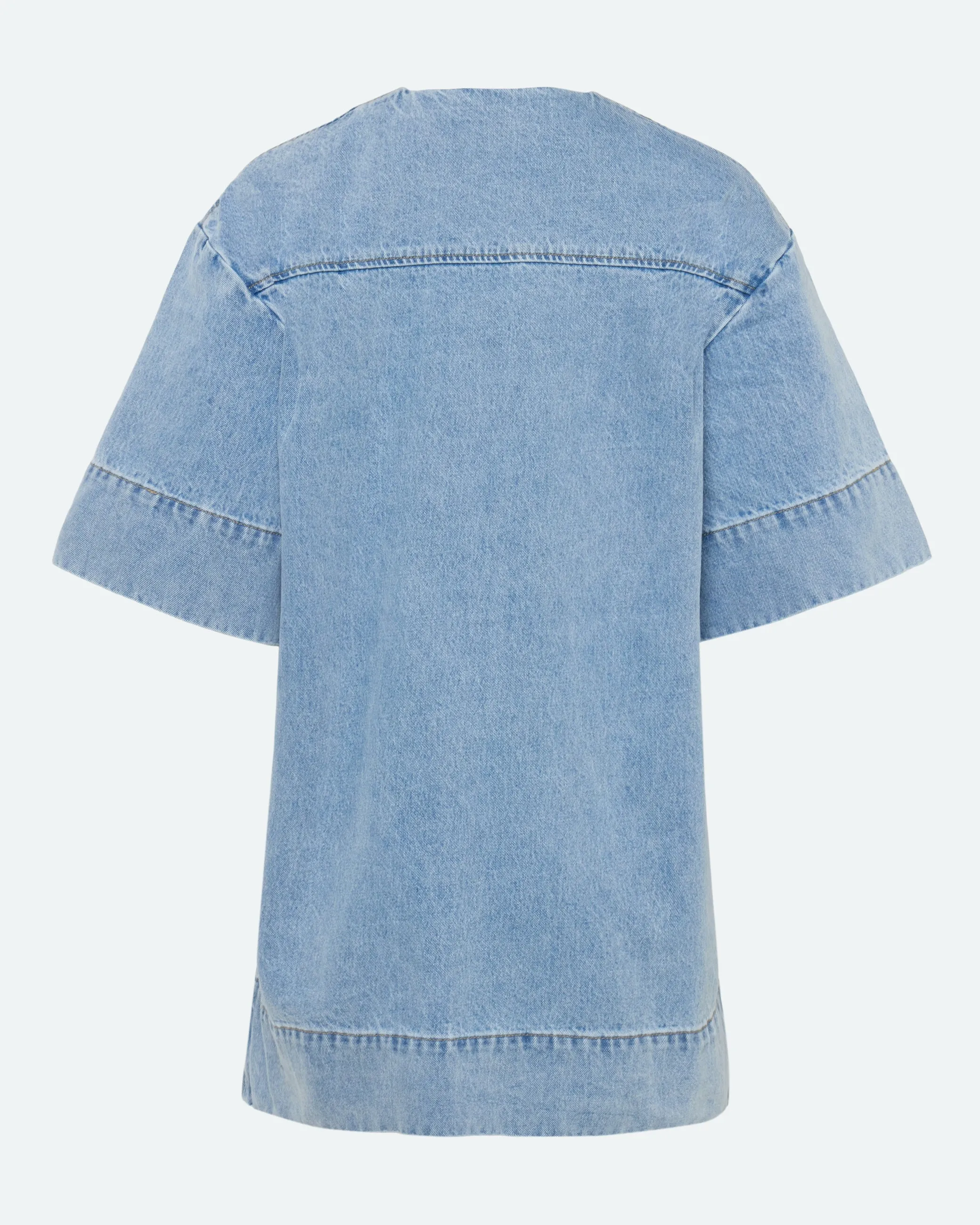 Wilma denim dress 4282 - Light Blue