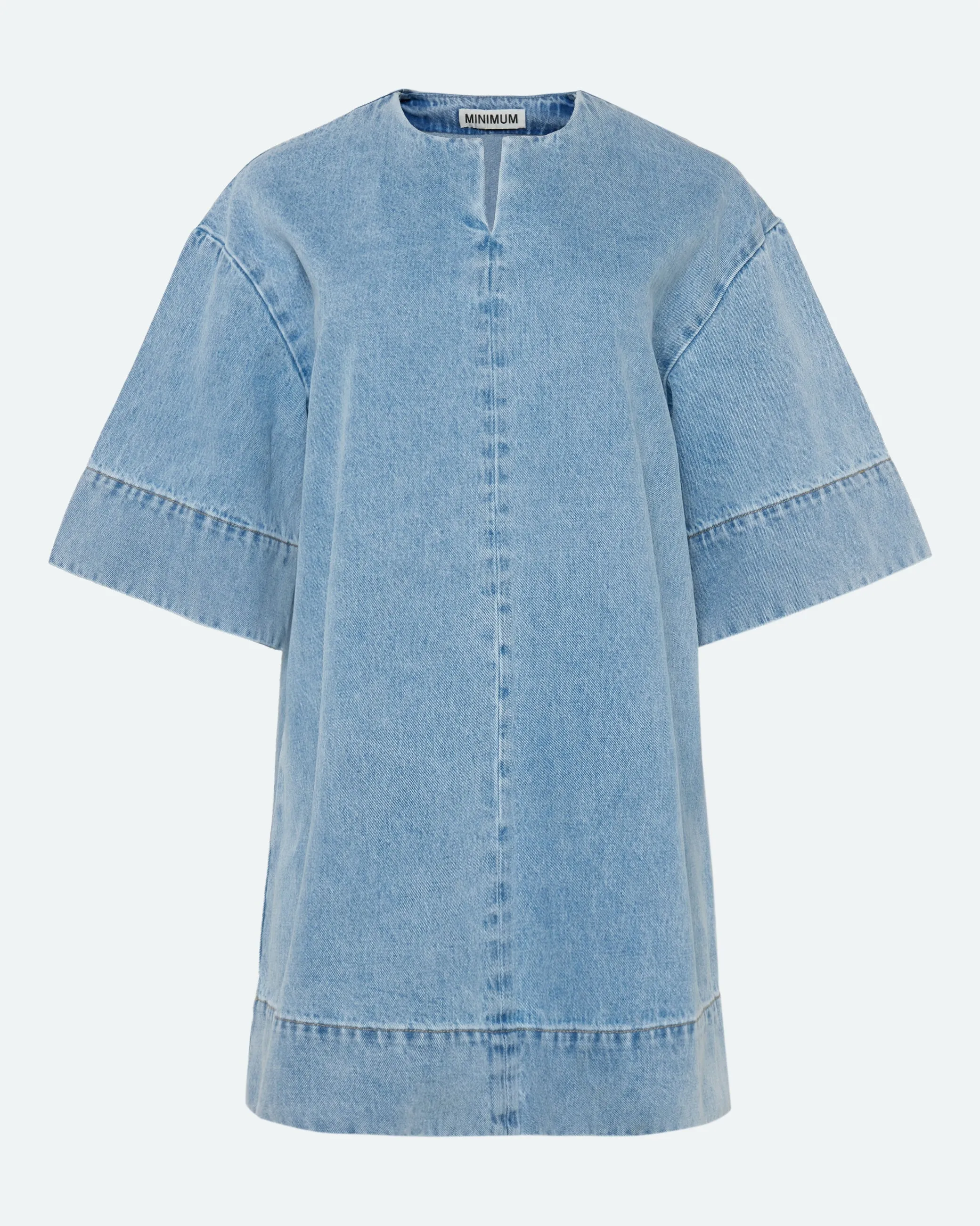 Wilma denim dress 4282 - Light Blue