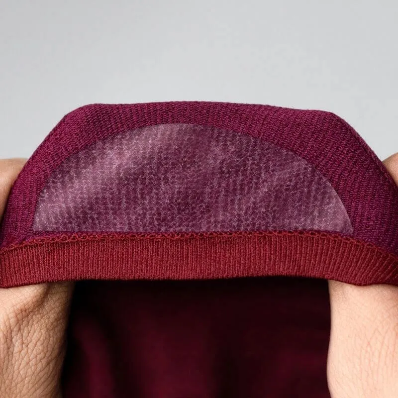 Wine Red No-Show Socks from SockSoho