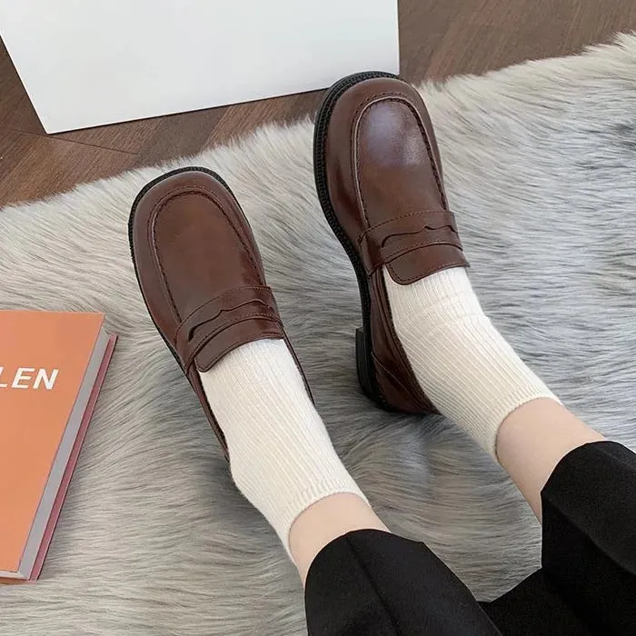 Women's loafers Shoes Mary Jane Shoes Oxfords loafers women Girls Japanese School Jk Uniform Lolita Shoes College Gothic shoes