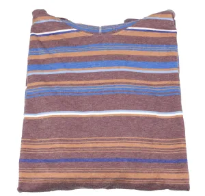 Youth Striped Fleece Hoodie Pullover Sweatshirt - Burgandy Boulder